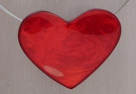 Jewellery red heart