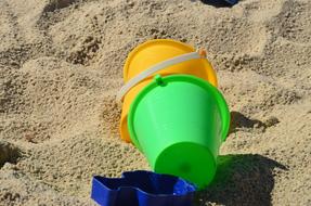 two Bucket on sand, Toys