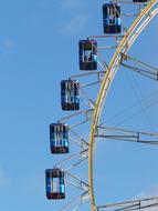 Gondolas Ferris Wheel Blue sky