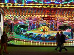 Color-lit carousel