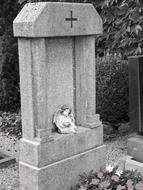 Grave with christian Tombstone