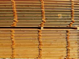 flat stack of wood planks