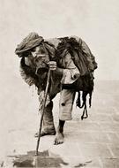 Beggars Poverty black and white