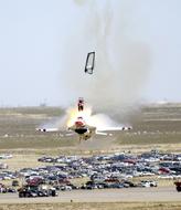 Aircraft Crash Landing on a clear day