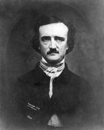 Portrait of writer, Edgar Allan Poe at 1848