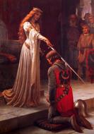 Knight of the Middle ages ceremony