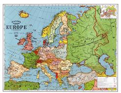 Europe Map 1923 as a picture