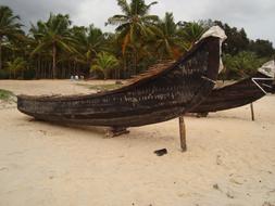 Fishing Boat Kerala sand