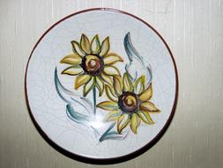 Ceramic Plate Decoration flowers drawing