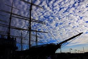 Boat Sailing white sky