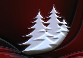 clipart of christmas trees winter map celebration