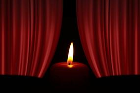 candle curtain advent