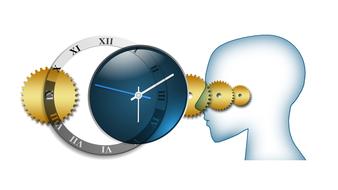 clock time face blue clipart