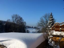 Winter Snowy Hinterhermsdorf