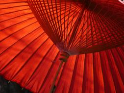 Red Japanese Umbrella