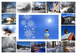 Greeting Card Winter Snow set