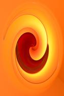 orange, red and yellow swirl, digital art