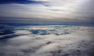 aerial view photo of Clouds on sky