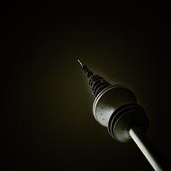 Tv Tower in Hamburg, Germany, in light, at the night