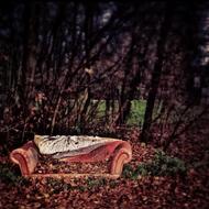 Weathered Red Couch