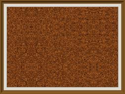 pin board cork wall frame brown
