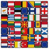 European flags in pictures