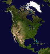 North America Continent map