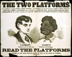 Racial Segregation, vintage american poster
