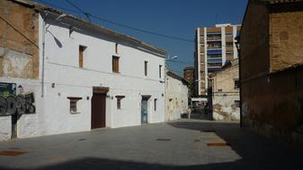 Old street in small town, spain, valencia, patraix