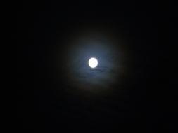Night Sky with Full Moon