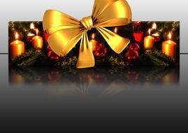 loop gift christmas gold bow