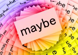maybe cards colorful