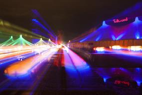 colorful Tollwood Festival in Munich
