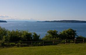 bay in washington on a sunny day