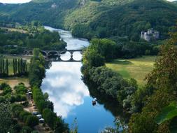 Dordogne Chateau Castle and river