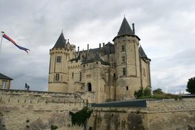 chateaux castle and Samur in France