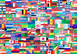 flags country drawing