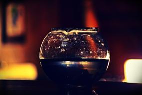 Water Container in the dark on a blurred background