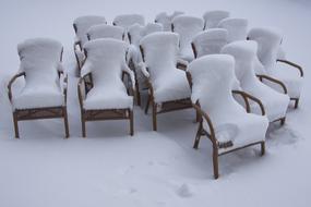 Snowy Chairs outdoor