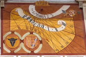 Vintage Dial Ancient map