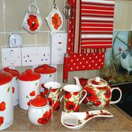 painted ceramic Crockery in Kitchen