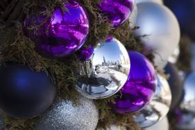 Christmas colors ball decoration