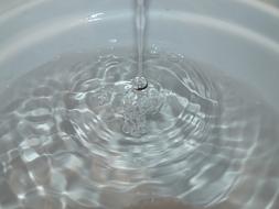 flow of water in a bowl