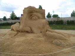 Sculpture Sand face