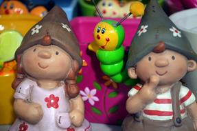 Colorful and beautiful, shiny figures in the collection