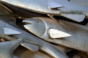 Fish Sculpture Metal modern