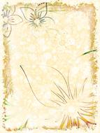 stationery flora paper drawing