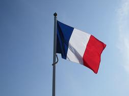 Flag France blue sky