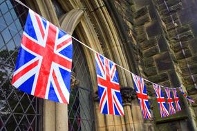 Banner Great Britain flags