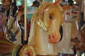 Carousel, Horse figure close up